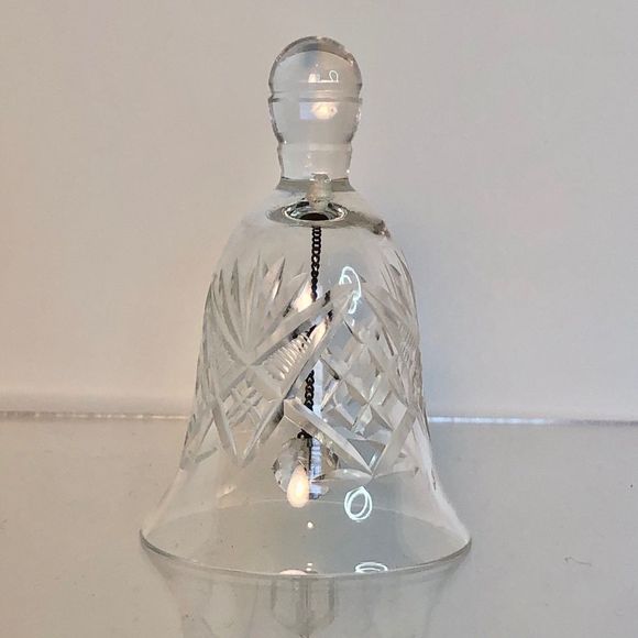 Accents Crystal Cutglass Bell Poshmark